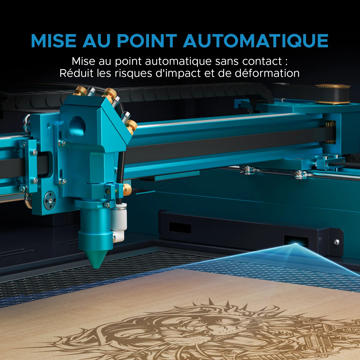 60W Graveur et découpeur laser CO2 avec 700X500mm Zone de Travail, Autofocus | Pronto-35S - Image 10