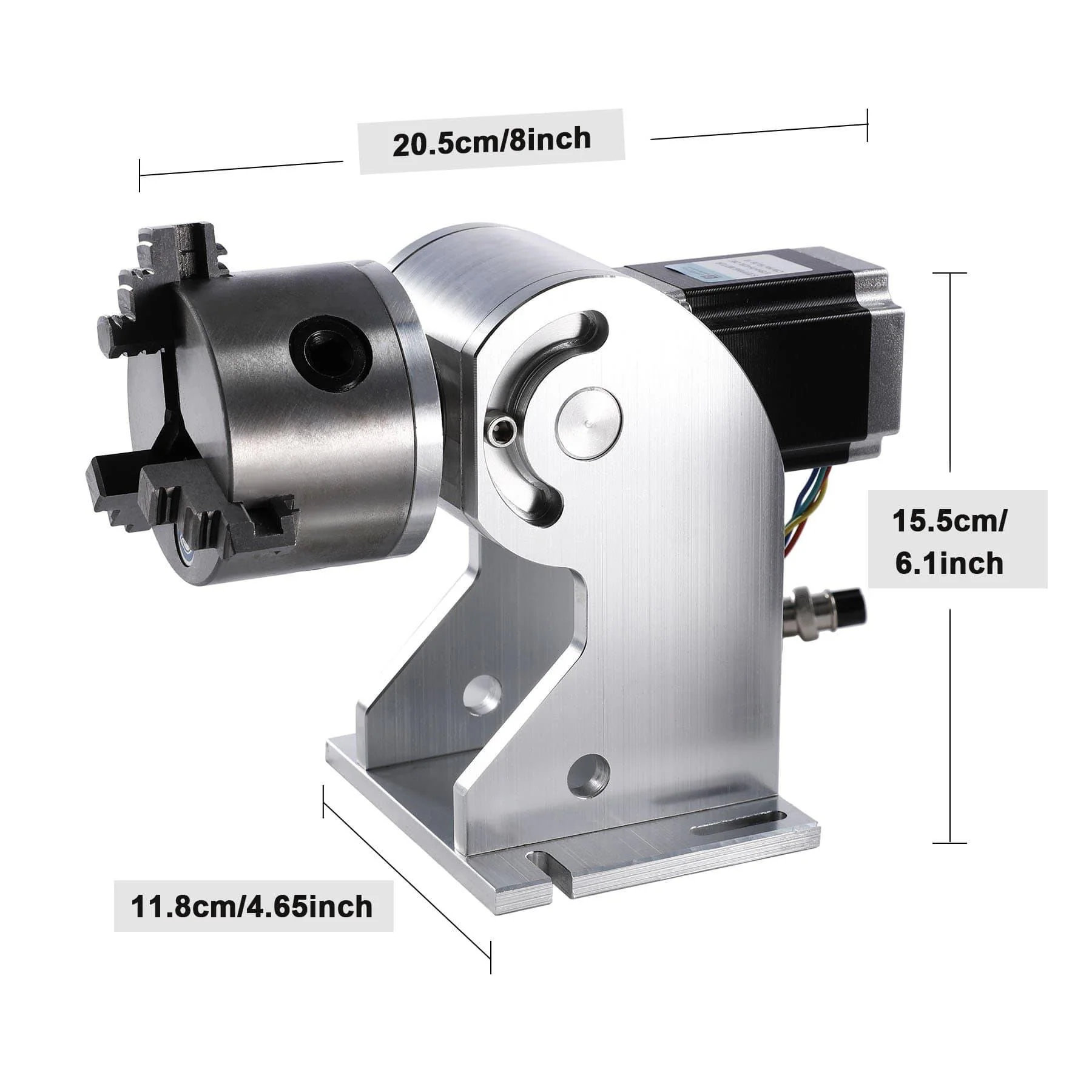 80mm Axe Rotatif pour les Marqueurs Laser à Fibre, Découpe des Objets de Formes Irrégulières - Image 5