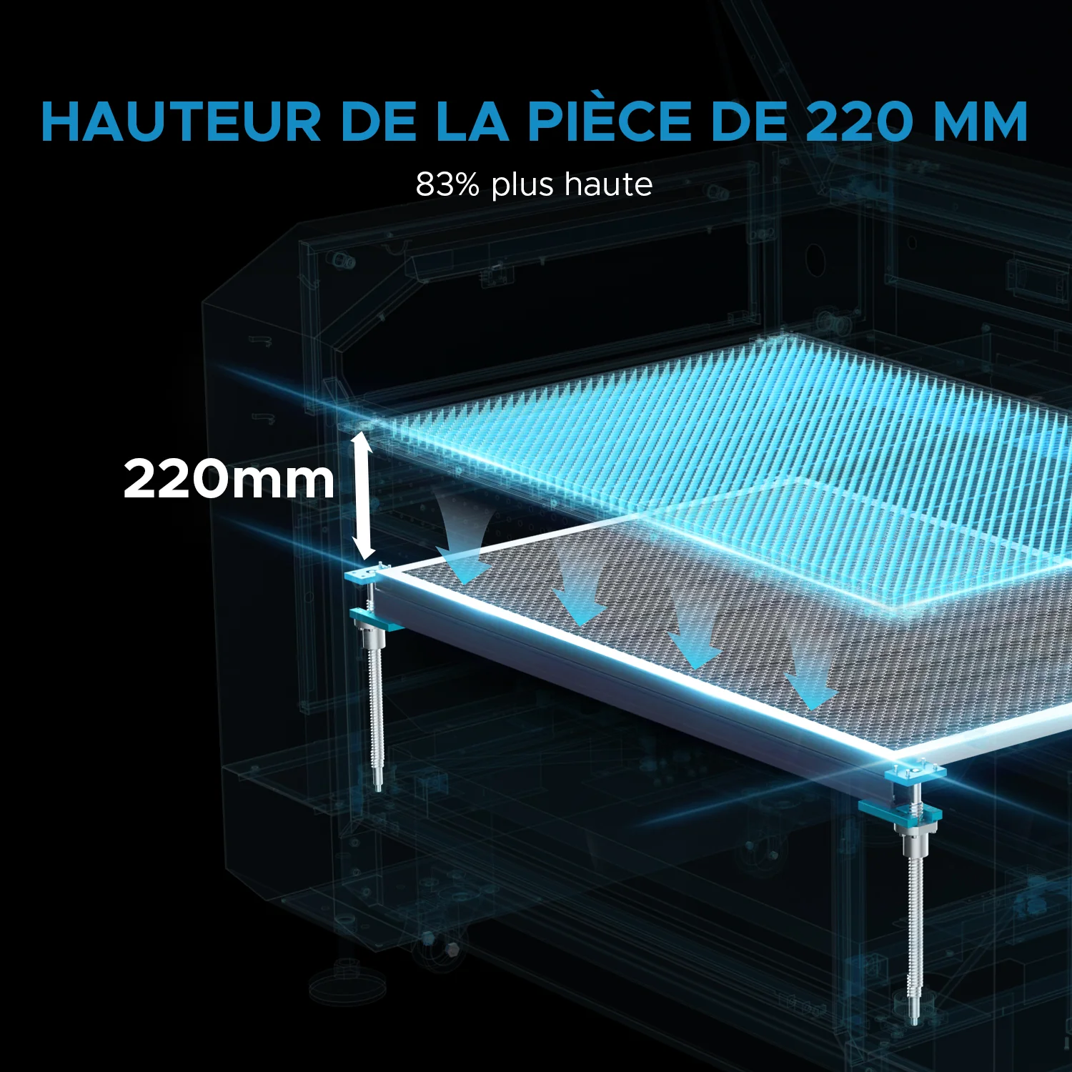 90W Graveur et découpeur laser CO2 avec 600x900mm Zone de Travail, Autofocus |  Pronto-40 - Image 13